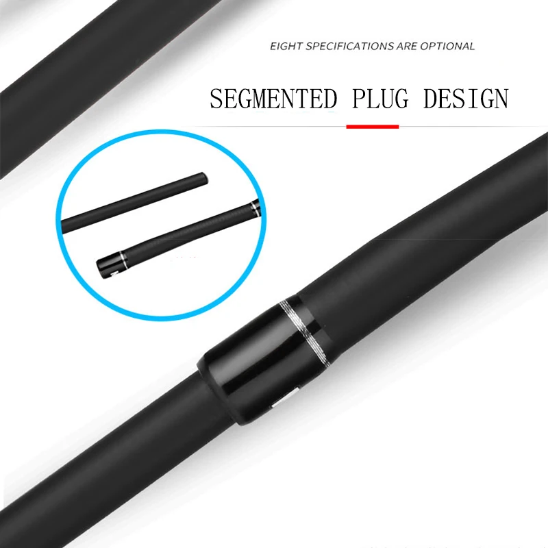 Caña de pescar con señuelo de carbono, 2 puntas MH H, caña de fundición giratoria, superdura, 2,7/3,0 m, aparejos de pesca de lubina, Bait8-50g máximo de 17KG - imagen 4