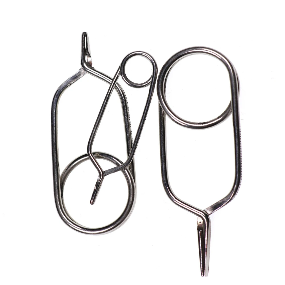 WIFREO-Alicates de estilo inglés para atar moscas, soporte de envoltura de sujeción de plumas, herramienta de pesca con mosca, S/M/L - imagen 4