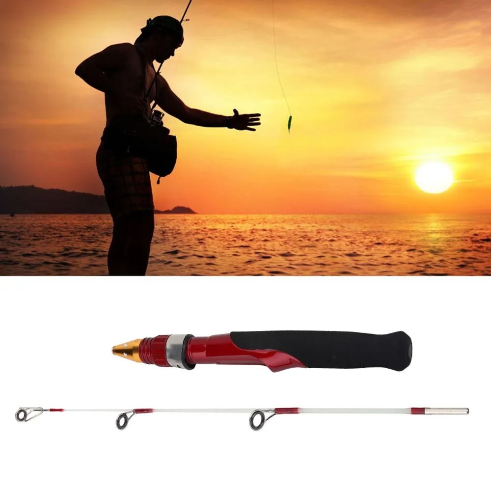 Mini caña de pescar portátil para pesca en hielo - imagen 2