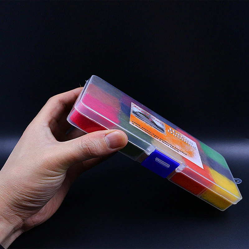 Royal Sissi-dispensador de dobladillo de conejo, fibra de pelo de conejo, mezcla de doblaje de moscas, protector de pelos, materiales de atado de moscas, 15 colores por caja - imagen 5