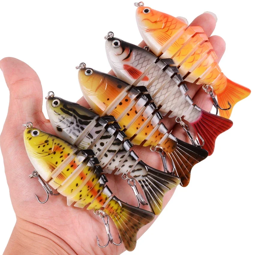 Aorace-Juego de Wobbler de hundimiento, Kit de pesca Artificial, cebo duro, Swimbait, lubina, aparejos de pesca, 5 piezas - imagen 5