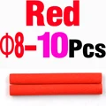 8mm 10 piezas rojo