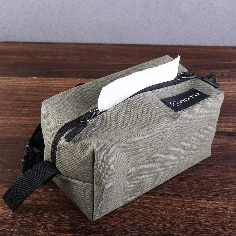 Cajas de cubierta de pañuelos para almacenamiento al aire libre, herramientas para exteriores, bolsas de pañuelos, funda de papel, soporte de papel higiénico, bolsa de pañuelos, cubierta de pañuelos para acampar - imagen 5