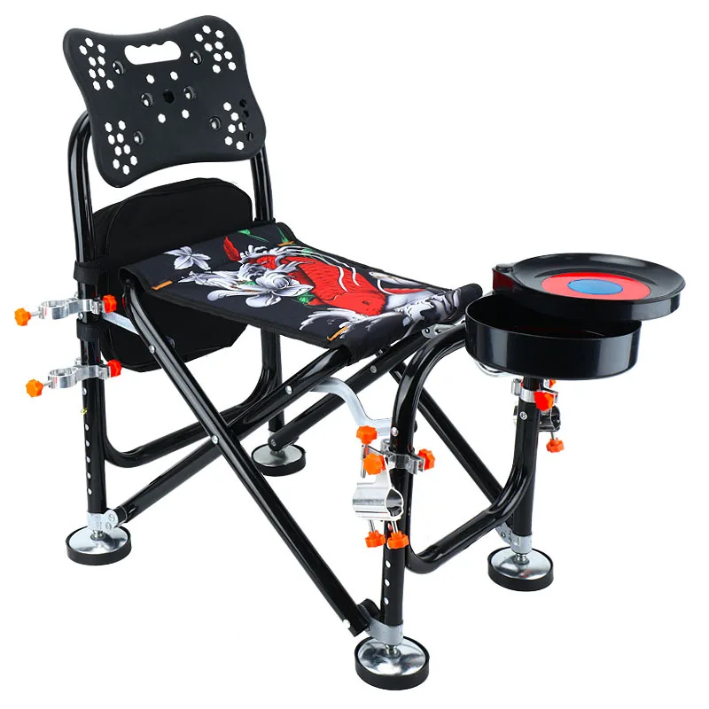 FC02 FC00 LYCA Silla de pesca de aluminio con accesorios en kits Peso bruto aproximadamente 4 kg. - imagen 3