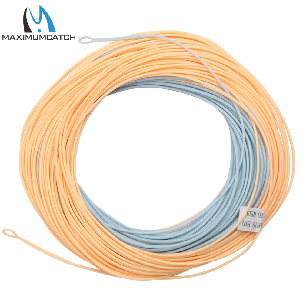 Línea de pesca con mosca WF Maximumcatch doble tono beige-azul - imagen 3