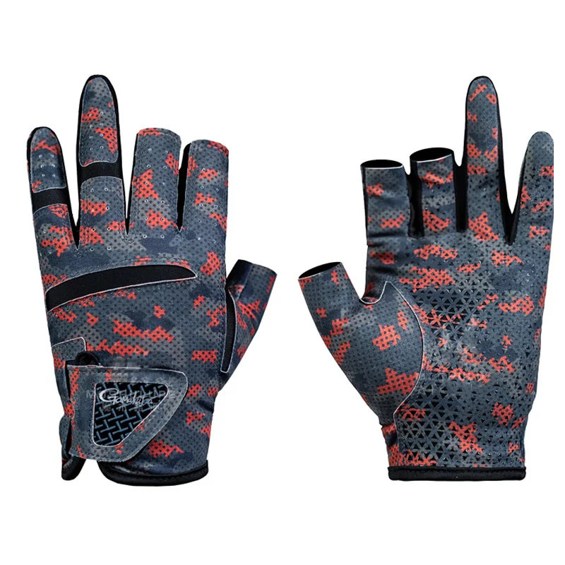 Guantes de pesca Gamakatsu antideslizantes – Corte 3 dedos para mosca - imagen 2