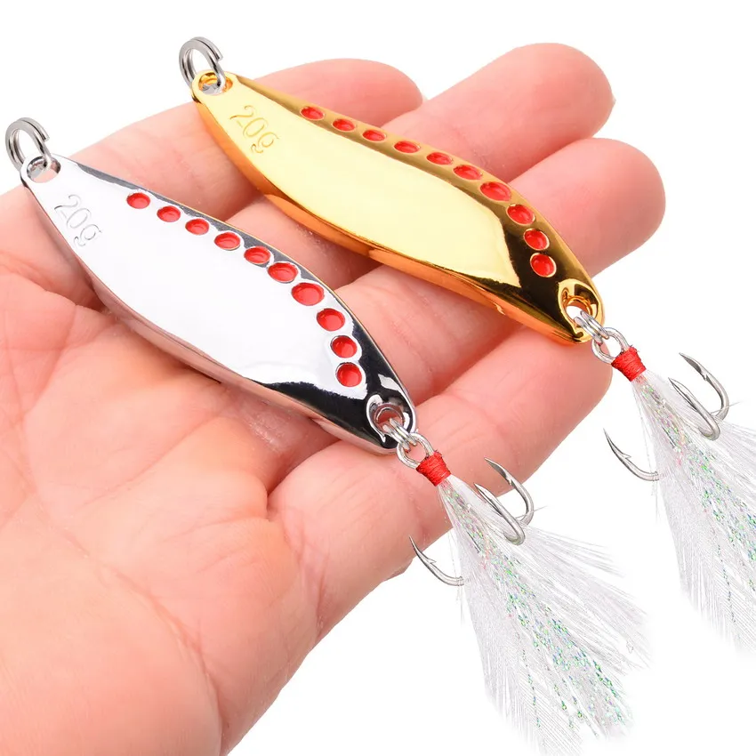 Señuelos Vib Leech Spinners Metal – Cuchara vibrante para lubina y perca - imagen 5