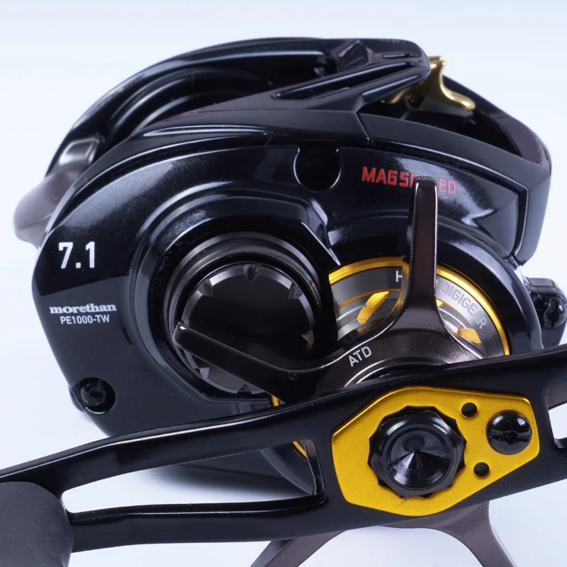 Daiwa-carrete de pesca de lubina Morethan, accesorio de pesca de agua dulce súper largo fundido, relación 7,1: 1, engranaje 8,6: 1, rodamiento 12/1, carrete de Baitcasting - imagen 4