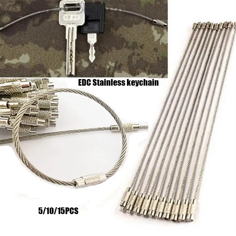 Mosquetón EDC de acero inoxidable con bloqueo para pesca - imagen 5