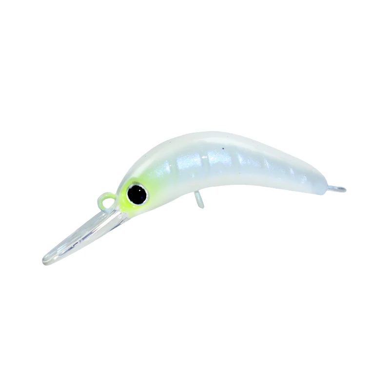1 Uds señuelo de Pesca 35mm 2,35g flotante lengua larga Minnow Mini Crankbait Pesca Wobbling cebo duro para trucha perca Chub - imagen 4