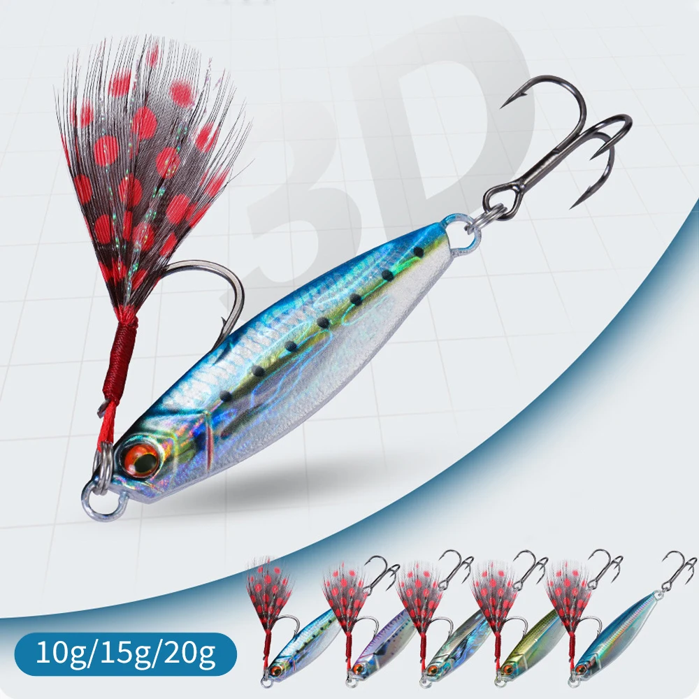 Experimente la emoción de la pesca con nuestros señuelos vibrantes y duraderos de 10 g/15g/20g