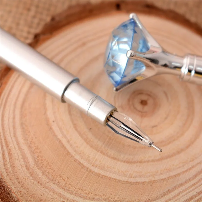 Bolígrafos de cristal Kawaii, bolígrafos de moda, bolígrafos coreanos para la escuela, papelería, suministros de oficina, 2 uds. - imagen 5