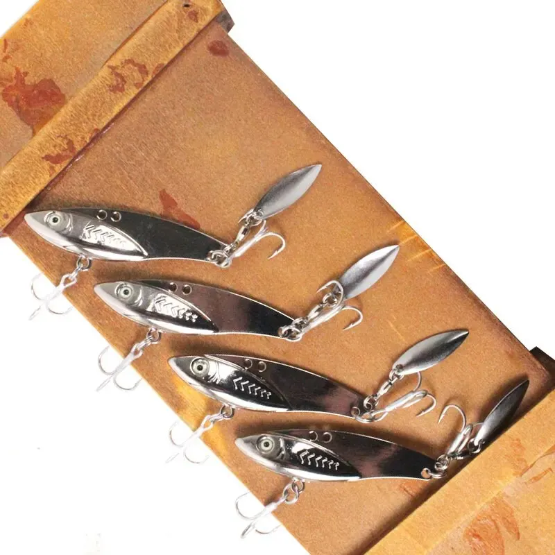 BURLE-señuelo largo de aleación de Zinc para agua dulce y salada, cebo VIB de Metal, 5g-30g - imagen 5