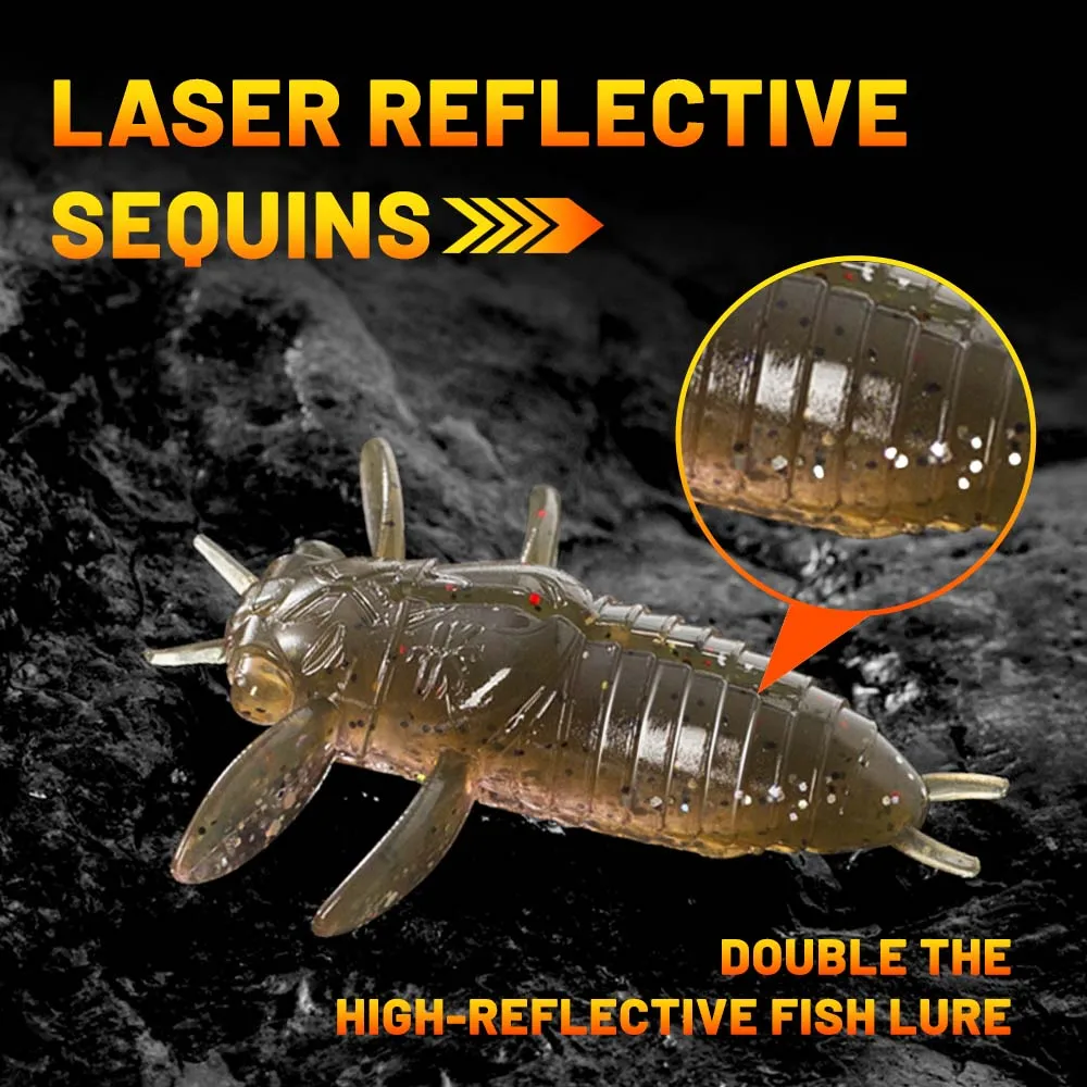ZUKIBO Vinilo cigarra flotante – Cebo para bass y mar - imagen 2