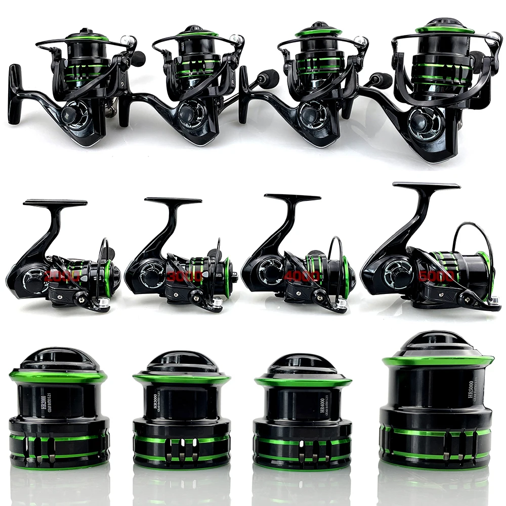 GHOTDA-carrete de pesca de aluminio CNC, rueda giratoria, copa de línea poco profunda 5,2: 1, fundición al aire libre, señuelo de pesca HR2000 HR3000 HR4000 HR5000 - imagen 3