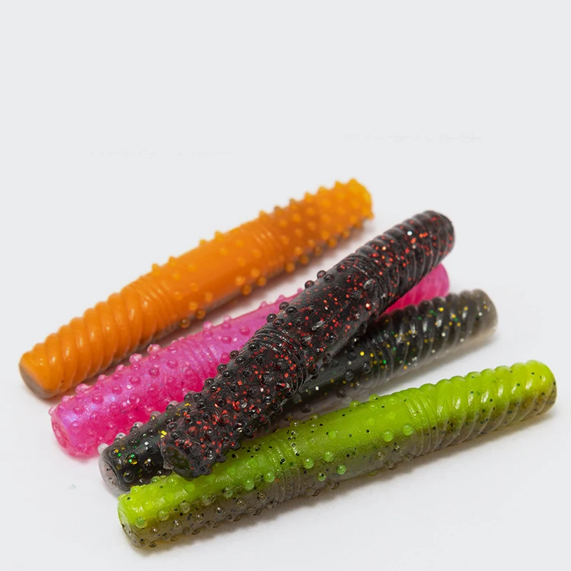 Señuelo de pesca de 8 piezas, 3,9g, 6,5 cm, cebo suave, gusano fino flotante para aparejo loco Texas Rig Ned Rig, cebo Artificial SwimBait de agua salada - imagen 2