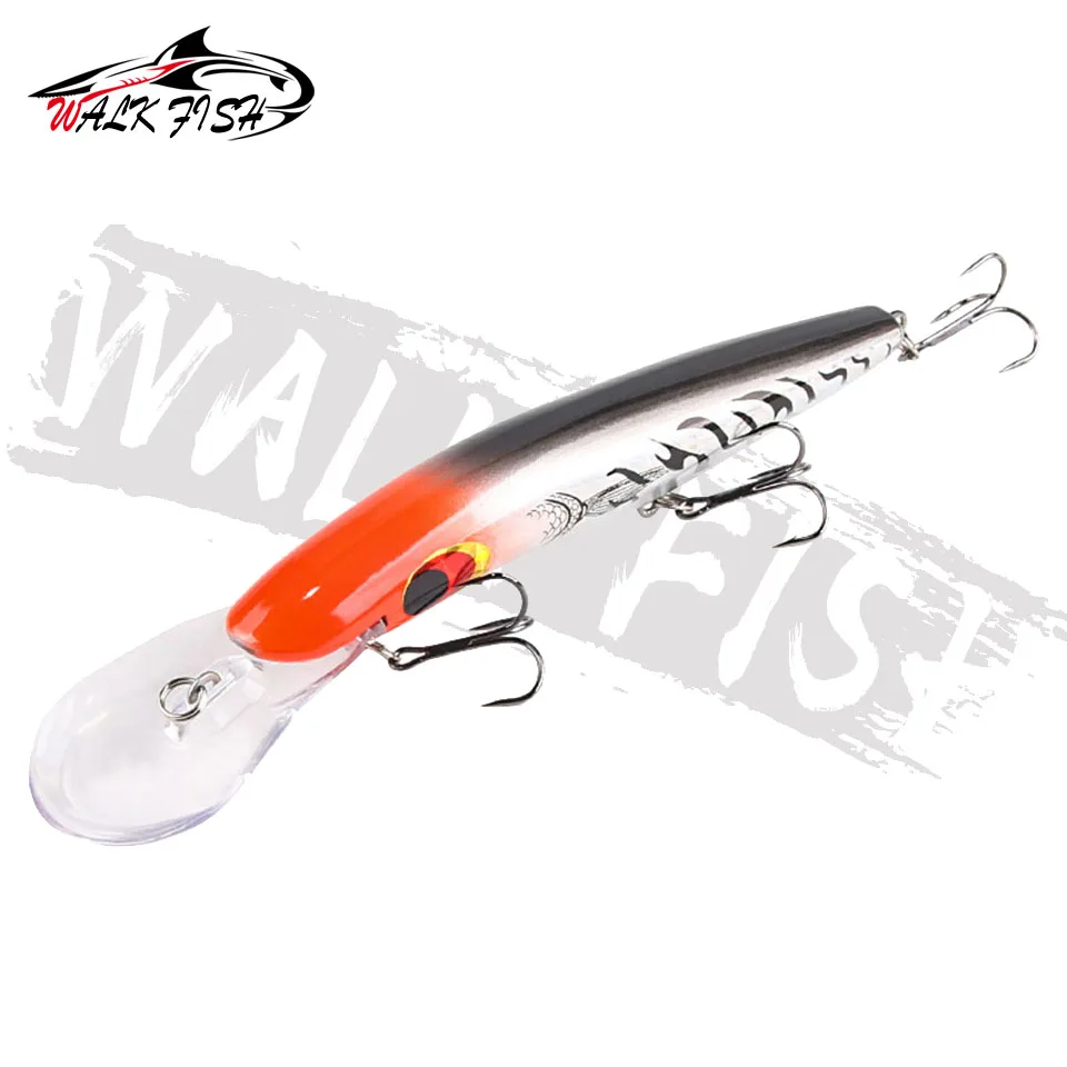 WALK FISH Big Minnow Señuelos de Pesca de 16,2 cm, 23g, Crankbait Artificial de plástico, Wobbler, anzuelos triples, lubina de mar - imagen 3