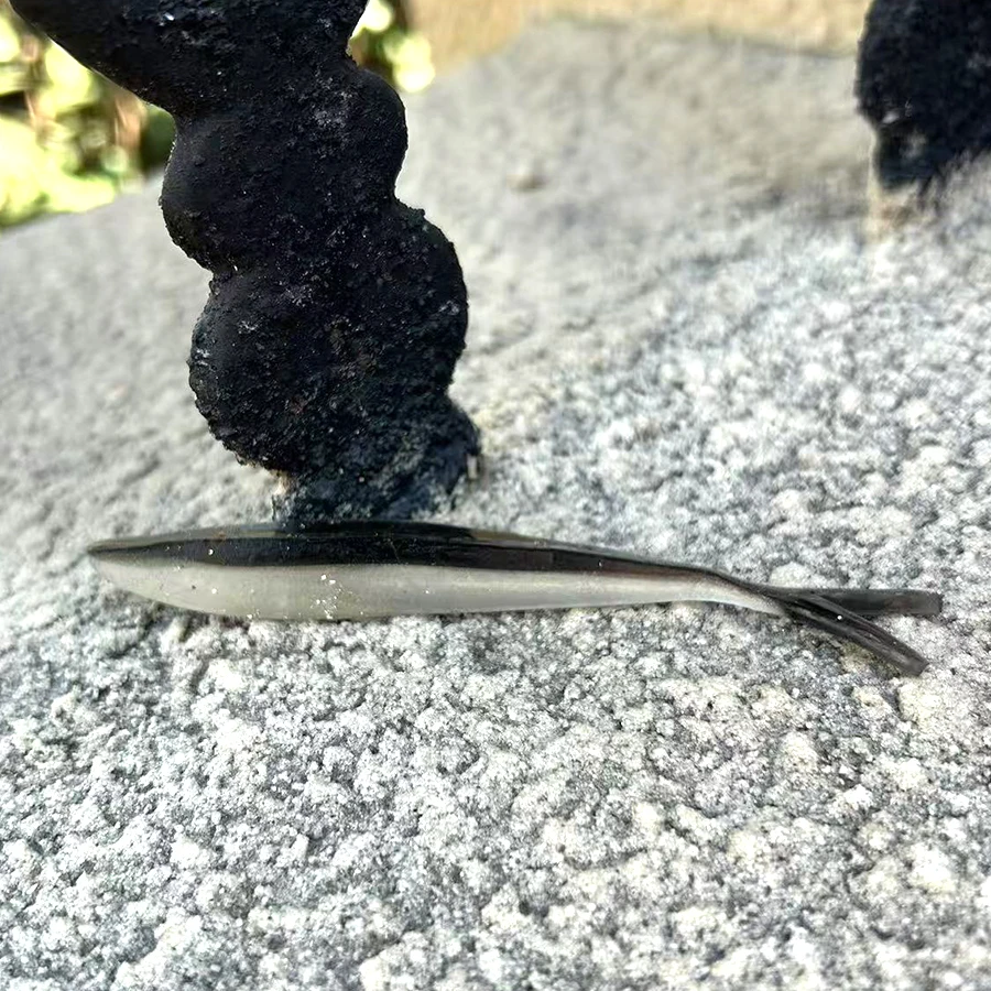 30 Uds. Señuelo de pesca Easy Shiner 110mm Wobblers para lubina, Lucio, carpa, pesca, señuelos blandos, cebos de plástico Artificial de silicona Swimbait - imagen 4