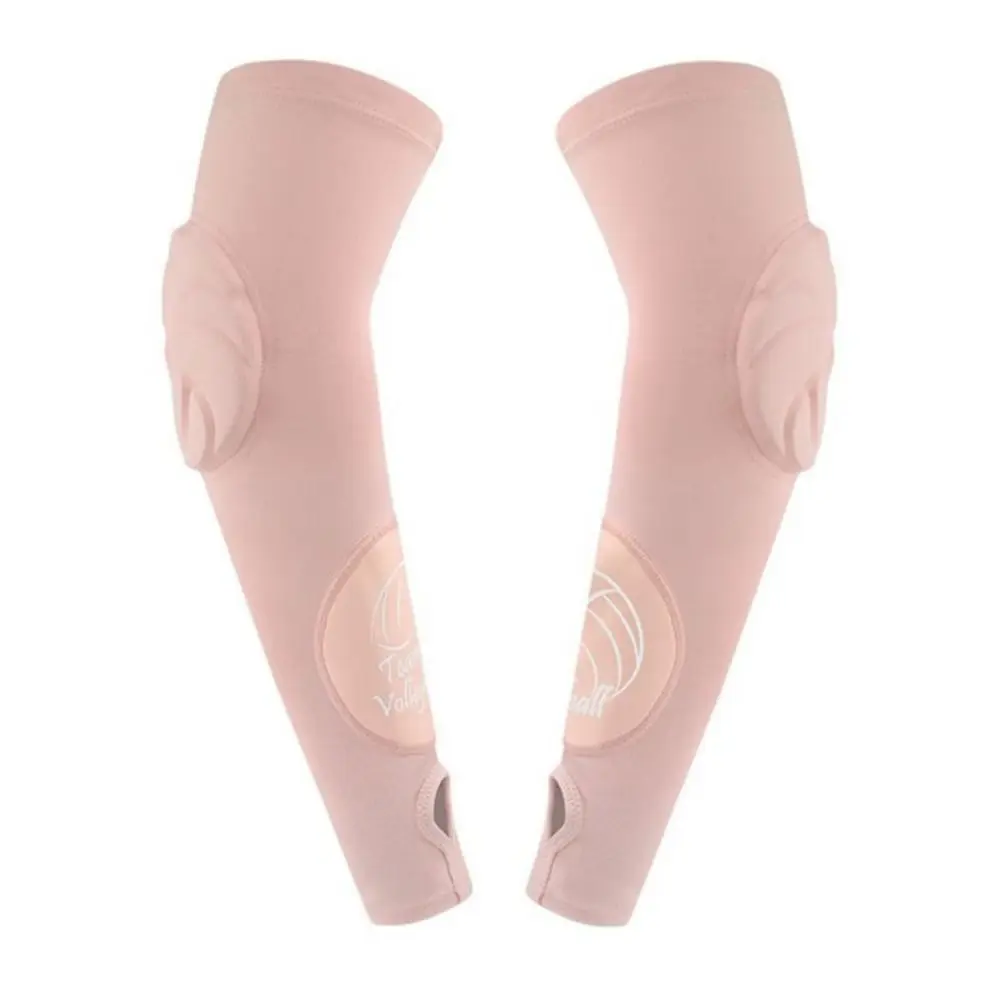 Nuevo soporte de codo de nailon, calentadores de brazo elásticos en negro, blanco y rosa, soporte de brazo transpirable de alta compresión, baloncesto, voleibol - imagen 2