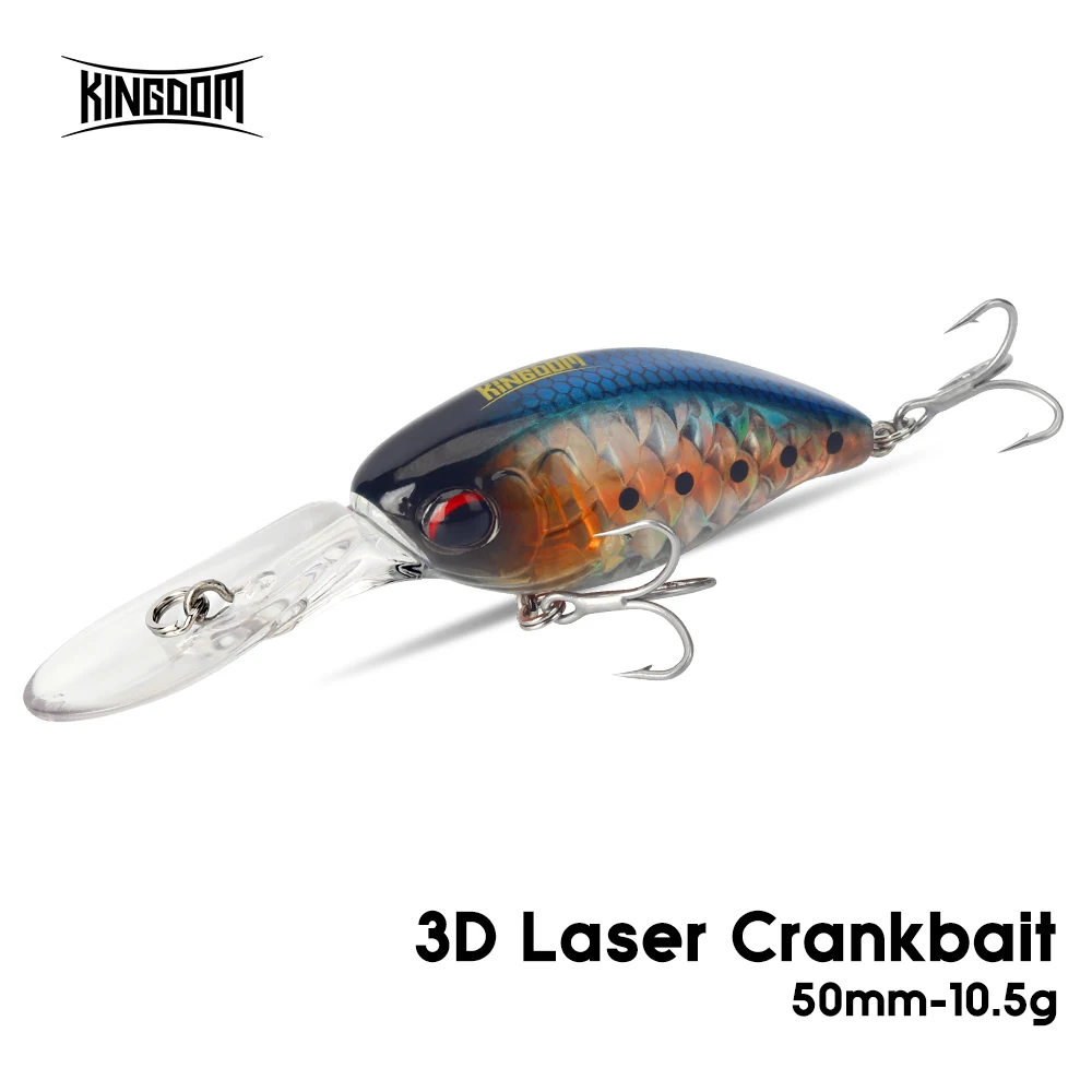 Cebo artificial Kingdom Crankbait flotante para trucha y lubina