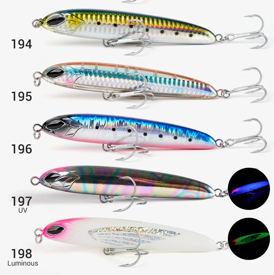 Explore el mundo vibrante de los señuelos de pesca con nuestra diversa selección de modelos de 194-198