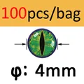 Green 4mm 100pcs