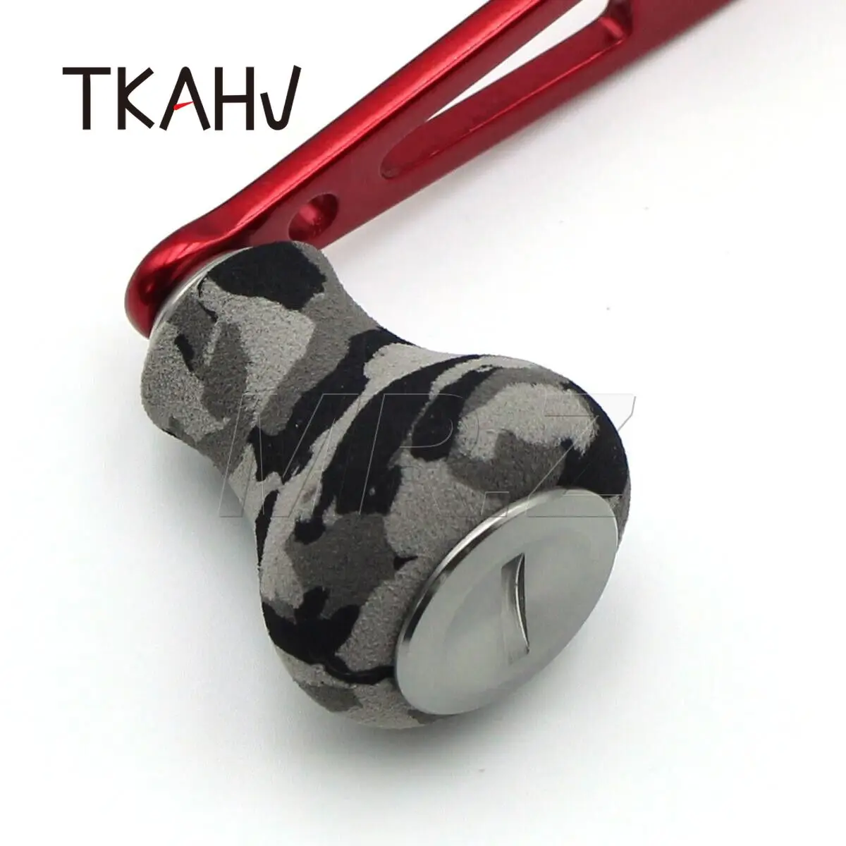 TKAHV-mango de carrete de pesca de fundición eléctrica, rojo, 103mm de largo, para Abu Daiwa Shimano Baitcast, carrete de tambor de perfil bajo, color gris - imagen 5