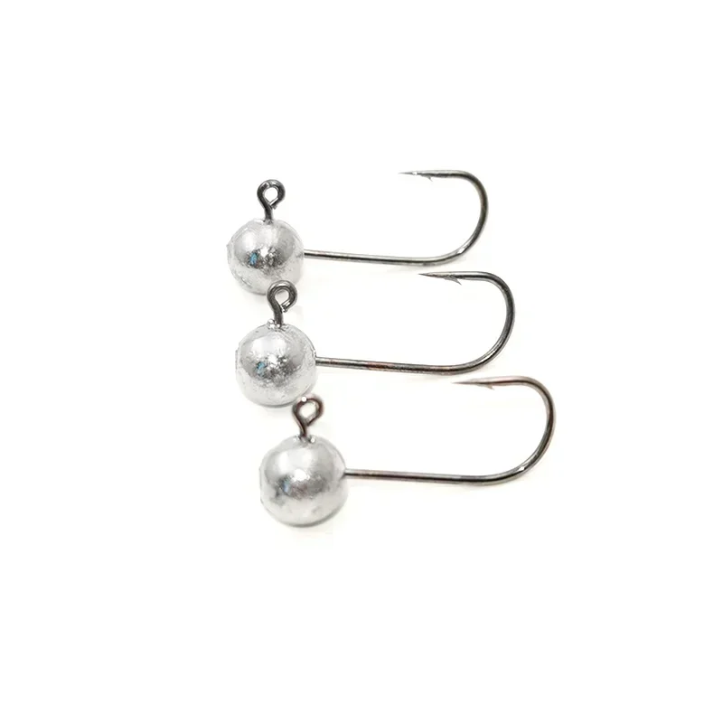 10 Uds Mini anzuelo con cabeza de anzuelo Rockfish, anzuelo con cabeza de plomo expuesta, anzuelo de púas, señuelo de gusano suave para trucha, anzuelo de pesca, aparejos de pesca - imagen 5