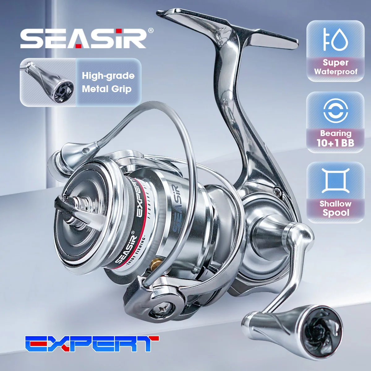 Carrete Spinning Seasir Expert – Lanzamiento ultralargo mar y río