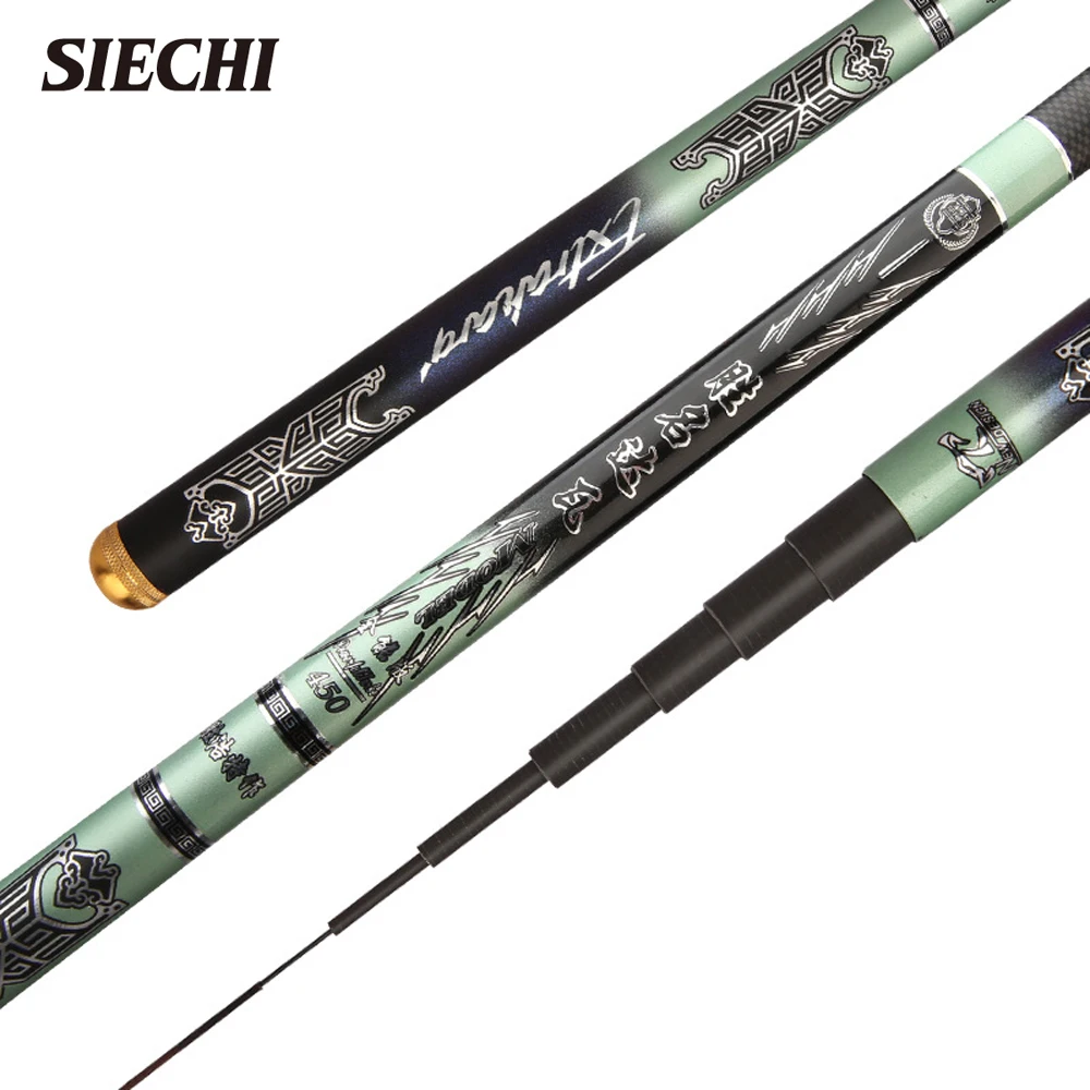 Caña de pescar súper dura de 28 melodías para carpa, 3,6 m, 4,5 m, 5,4 m, 6,3 m, 7,2 m, caña de pescar para caza, alimentador de peces grandes, caña de mano para pesca con mosca - imagen 4