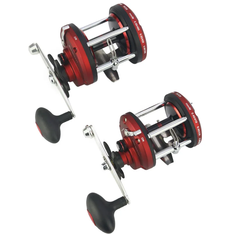 Carrete de pesca redondo Baitcast serie JD, carrete de pesca de tambor de arrastre de 30kg a prueba de agua salada para afuera/atún, equipo de Metal resistente - imagen 4