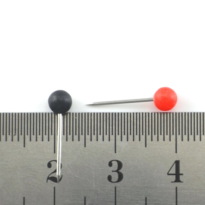 Pin de pesca de plástico colorido, marcador de posición, cuenta, aguja, diámetro, 50 unids/lote por bolsa Alambre de línea de pesca, accesorio de aparejos de pesca, 4MM - imagen 4