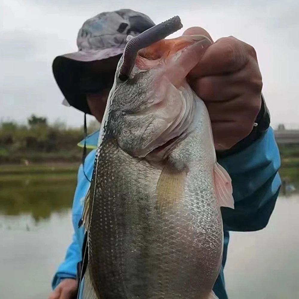 ELITELURE-Cebo blando SENKO flotante de 2,75 pulgadas, cebo de gusano de plástico Softbait para aparejo loco, aparejos de pesca de lubina, Texas, emparejados - imagen 5
