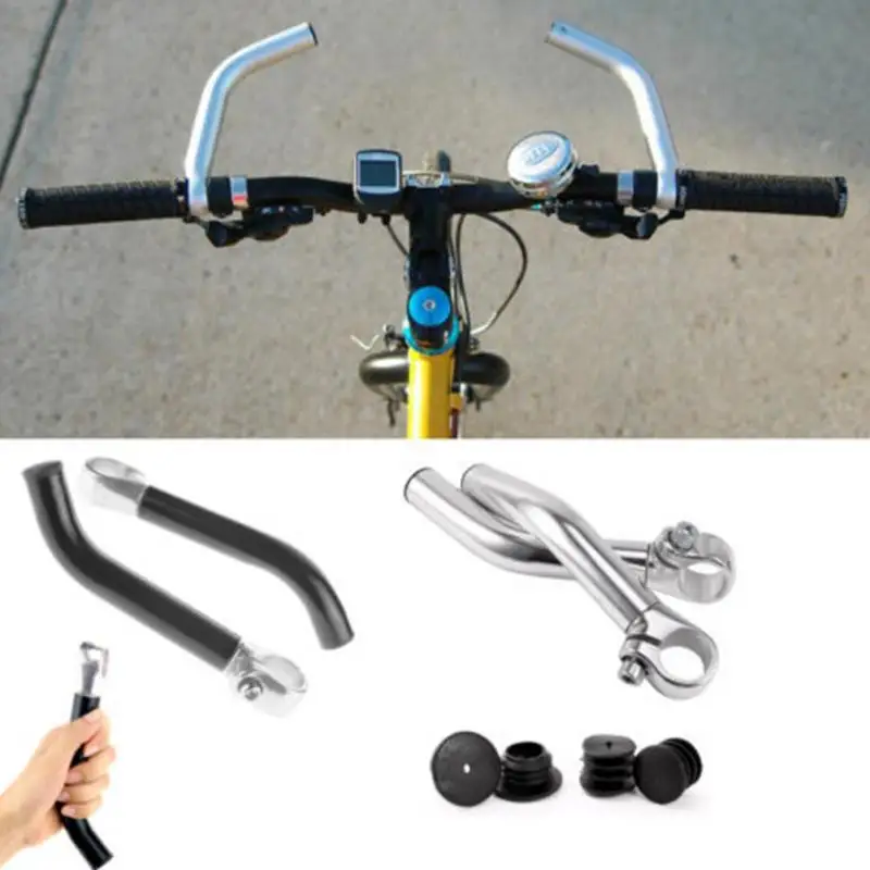 Tapones de manillar aluminio forma bocina para bicicleta - imagen 2