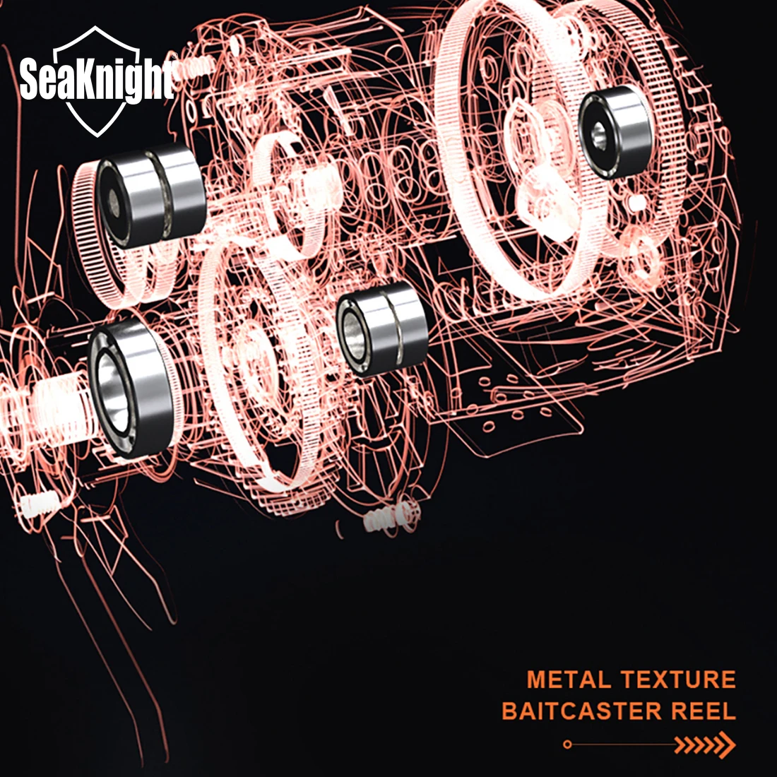 Seaknight Carrete Lubina CNC Aluminio – Pesca Marina - imagen 2