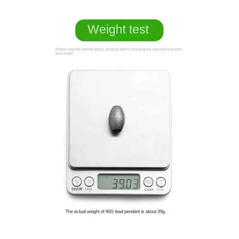 LINNHUE Colgante de plomo con núcleo de plástico, plomo hueco en forma de oliva, lanzamiento de peces de larga distancia en el mar, suministros de engranajes - imagen 4