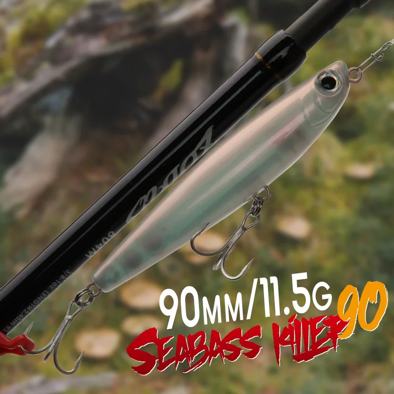 Wondershot D02 gorrión 90mm 11,5g Señuelos de pesca Topwater cebo duro de plástico Artificial Minnow Wobblers flotantes para lubina - imagen 4