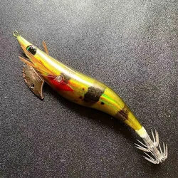 Egi 3.0 #   Cebo de plástico para camarones, anzuelo de calamar, 15g, con sonido, camarones de madera, señuelo de pesca en el mar