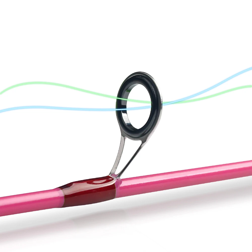 DNDYUJU 1,5 M caña de pescar para niños caña de pescar para principiantes caña bonita incluye carrete giratorio rosa verde disponible regalo para niños - imagen 3