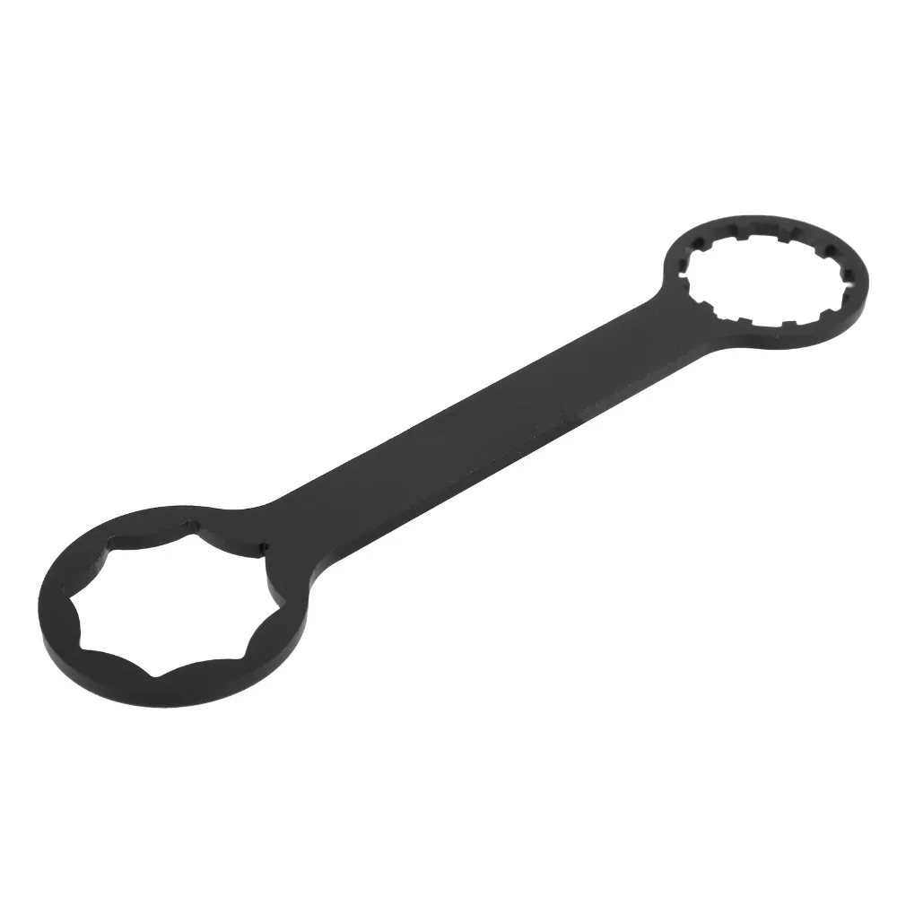 Llave horquilla delantera de aluminio aleación negra doble agujero - imagen 5