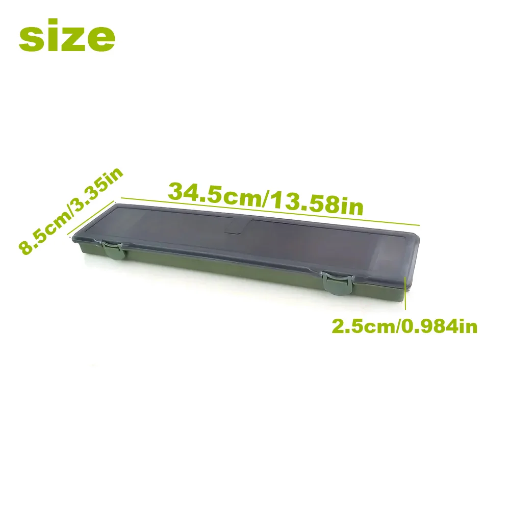 Caja de aparejos de pesca de carpa JSFUN, tablero de aparejo de pelo rígido con pines, caja de aparejo de pesca de carpa, caja de almacenamiento de aparejo de billetera - imagen 2