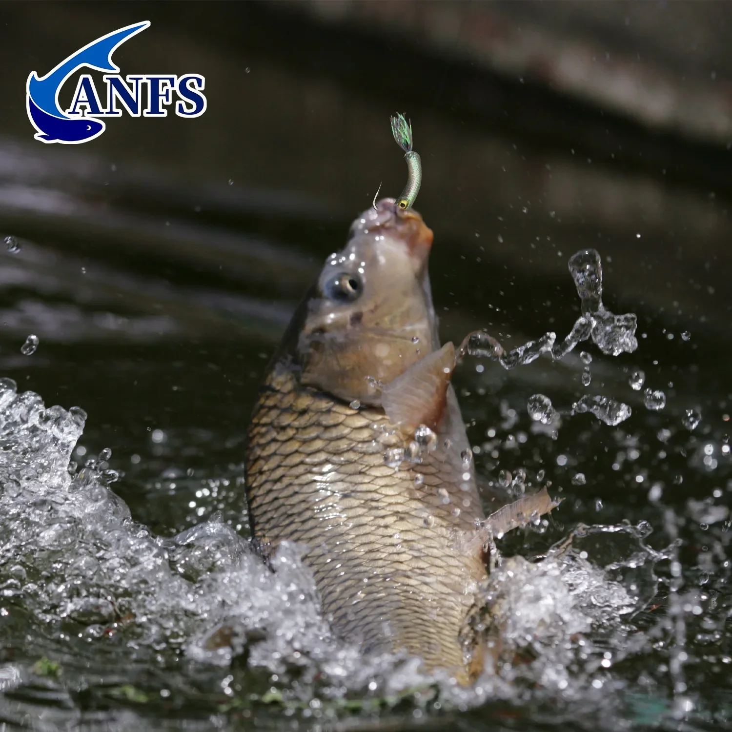 ANFS Señuelos de pesca con mosca de latón de hundimiento lento, 5 uds., con rayón, ninfa, Scud, insectos, cebos para pesca de trucha, panfish y hielo - imagen 4