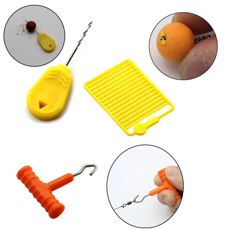 Boilies de pesca de carpa, taladro de cebo, aguja de cebo, puerta, aparejos de pelo de pellets, herramientas de empalme, accesorios de carga - imagen 5