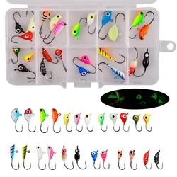 Kit Jig Heads Crappie Panfish – 24 piezas para pesca en hielo