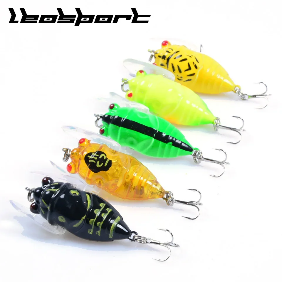 Cebos duros flotantes para pesca, señuelo Artificial para insectos, Cicada, 5cm, 6g - imagen 2
