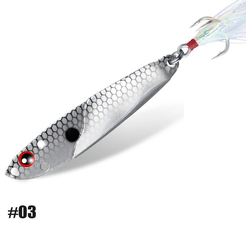 Plantilla de Metal 3D, aparejos de cebo para peces, trucha, arrastre de arrastre, plantillas fundidas, 7g, 10g, 15g, 20g, señuelo de Jigging lento, Señuelos de Pesca de Mar, 1 ud. - imagen 3