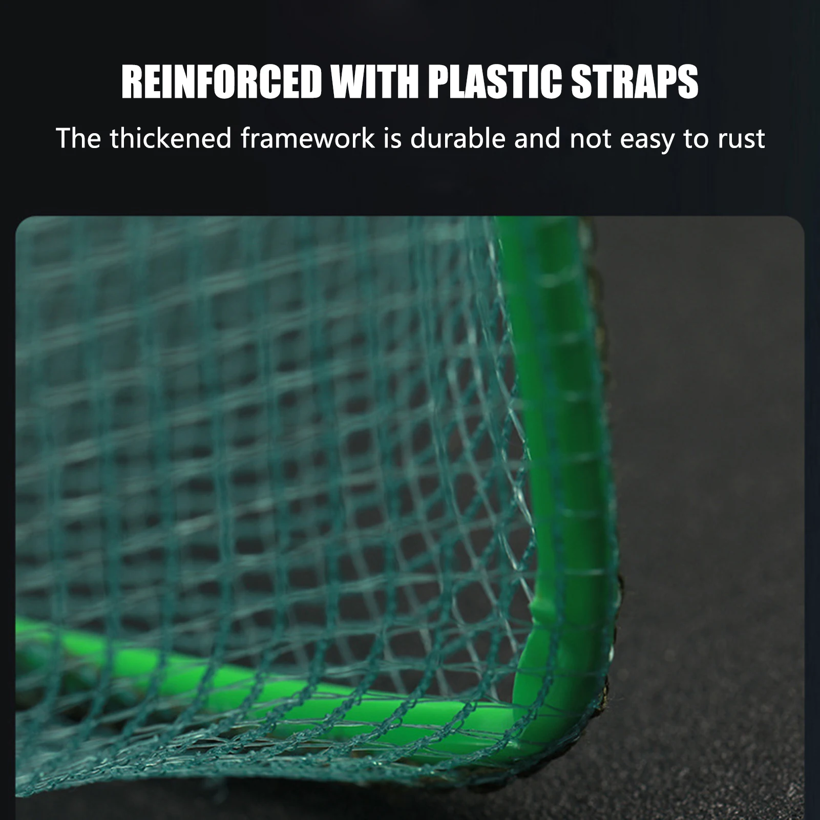 Red de pesca plegable portátil, malla de nailon de gran capacidad para peces al aire libre, automática, carpa, camarones - imagen 3