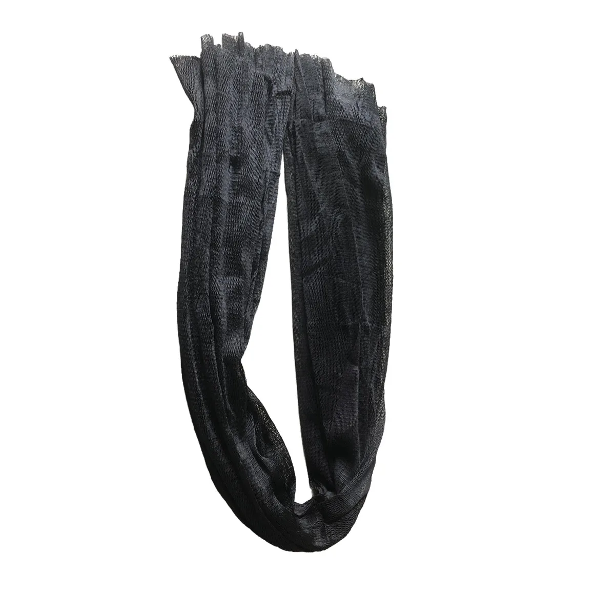 POUI COME DREAM Red de pesca de nailon semiacabada sin nudos tamaño de malla 3MM-20MM red suave para jaula de cría red de pescado negra - imagen 5