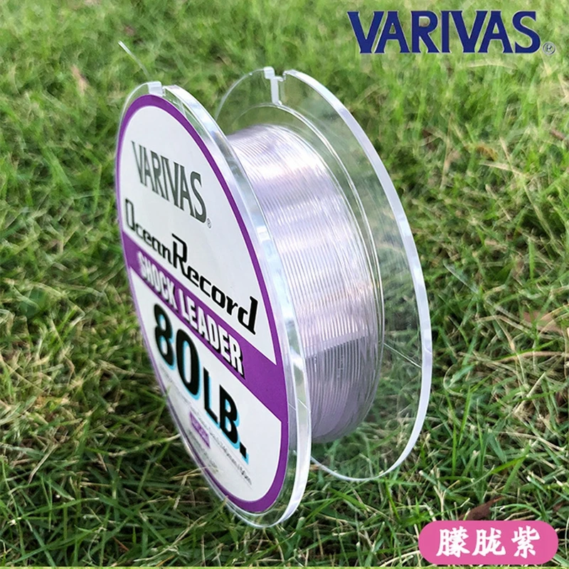 Línea de pesca VARIVAS Original 35LB-370LB 50M/30M océano registro SHOCK LEADER sedal de pesca de mar línea de pesca de atún - imagen 4