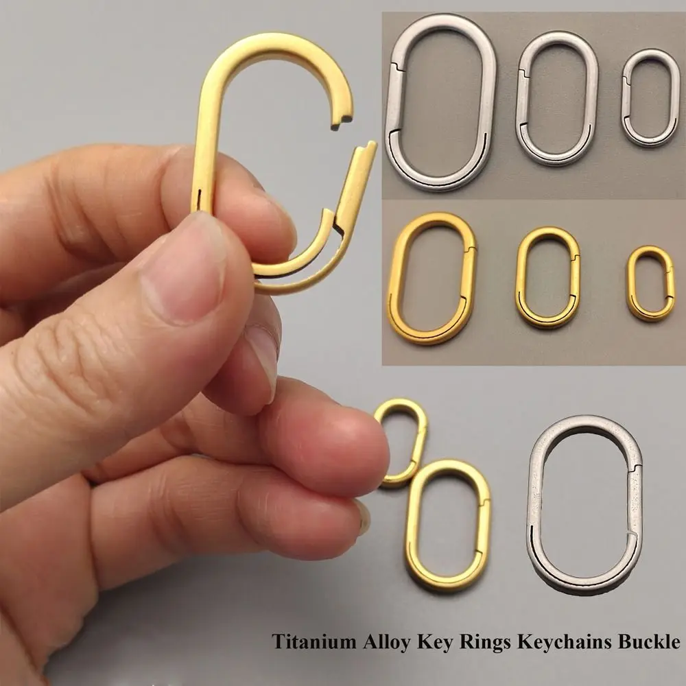 Nuevos llaveros reales súper ligeros, llaveros de aleación de titanio en 5 colores, llavero de coche de varios tamaños para hombre, regalo creativo masculino